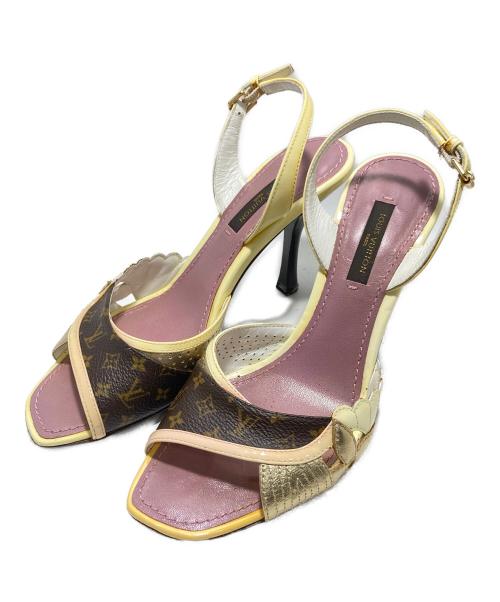 LOUIS VUITTON（ルイ ヴィトン）LOUIS VUITTON (ルイ ヴィトン) モノグラム柄パンプス アイボリー サイズ:22.5の古着・服飾アイテム