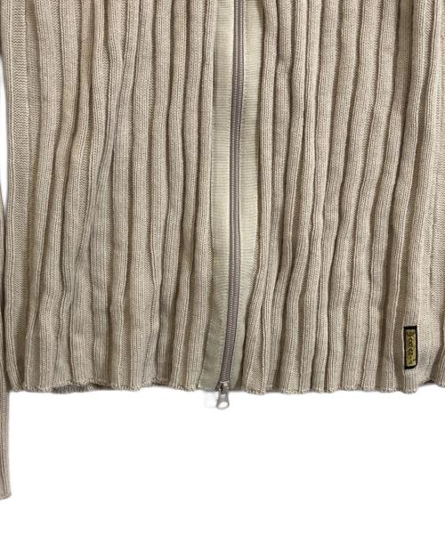 ARMANI JEANS（アルマーニジーンズ）ARMANI JEANS (アルマーニジーンズ) ニットジャケット ベージュ サイズ:XXLの古着・服飾アイテム