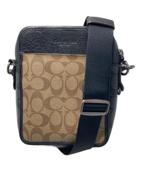 COACH（コーチ）COACH (コーチ) サリバン クロスボディ ブロックド シグネチャー キャンバス ブラックの古着・服飾アイテム