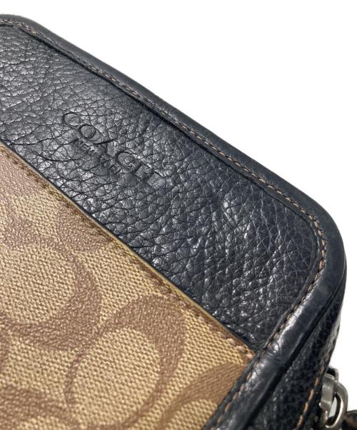 COACH（コーチ）COACH (コーチ) サリバン クロスボディ ブロックド シグネチャー キャンバス ブラックの古着・服飾アイテム
