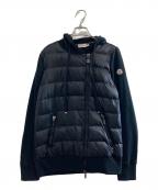 MONCLERモンクレール）の古着「ダウン切替パーカー」｜ブラック