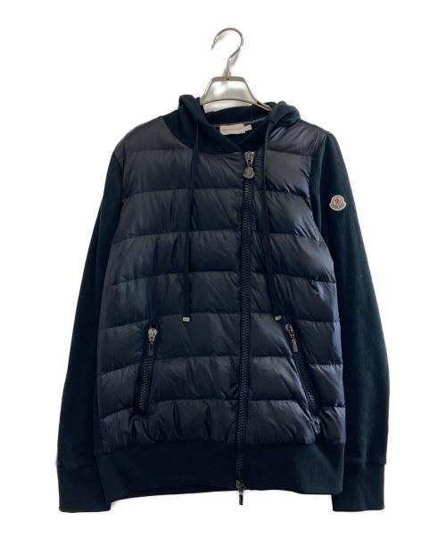 MONCLER（モンクレール）MONCLER (モンクレール) ダウン切替パーカー ブラック サイズ:2の古着・服飾アイテム