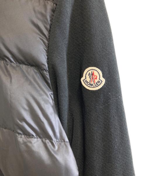 MONCLER（モンクレール）MONCLER (モンクレール) ダウン切替パーカー ブラック サイズ:2の古着・服飾アイテム