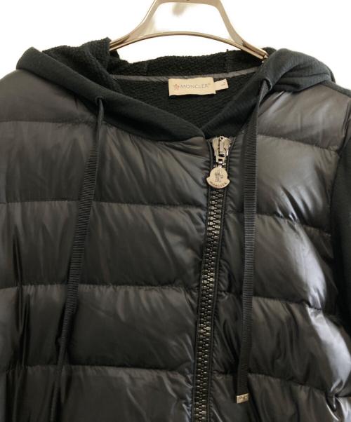 MONCLER（モンクレール）MONCLER (モンクレール) ダウン切替パーカー ブラック サイズ:2の古着・服飾アイテム