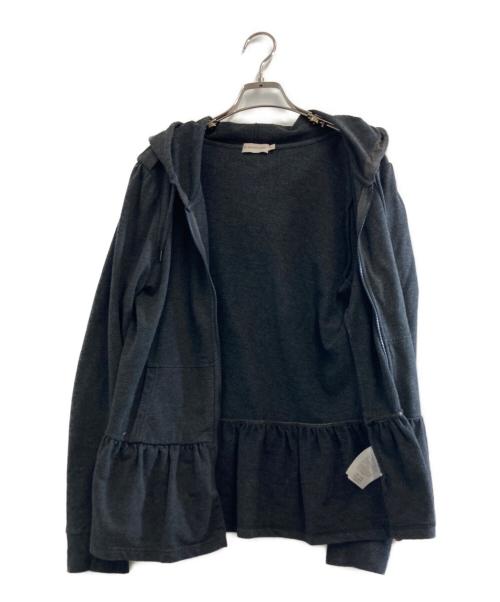 MONCLER（モンクレール）MONCLER (モンクレール) ペプラムジップパーカー グレー サイズ:Lの古着・服飾アイテム