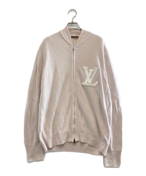 LOUIS VUITTON（ルイ ヴィトン）LOUIS VUITTON (ルイ ヴィトン) ニットジャケット ベージュ サイズ:Mの古着・服飾アイテム