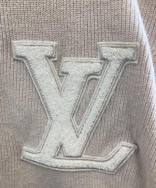 LOUIS VUITTON（ルイ ヴィトン）LOUIS VUITTON (ルイ ヴィトン) ニットジャケット ベージュ サイズ:Mの古着・服飾アイテム