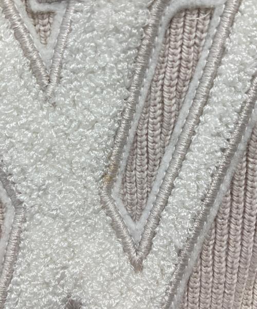 LOUIS VUITTON（ルイ ヴィトン）LOUIS VUITTON (ルイ ヴィトン) ニットジャケット ベージュ サイズ:Mの古着・服飾アイテム