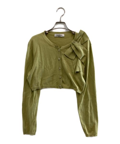 VALENTINO（ヴァレンティノ）VALENTINO (ヴァレンティノ) カーディガン 黄緑 サイズ:XLの古着・服飾アイテム