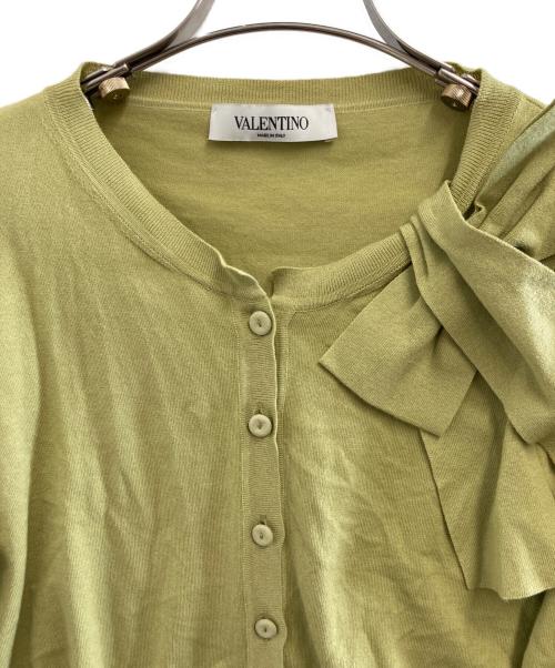 VALENTINO（ヴァレンティノ）VALENTINO (ヴァレンティノ) カーディガン 黄緑 サイズ:XLの古着・服飾アイテム