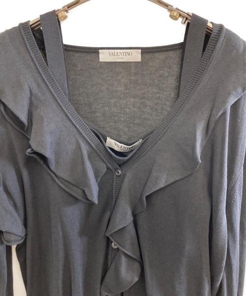 VALENTINO（ヴァレンティノ）VALENTINO (ヴァレンティノ) カーディガン ブラック サイズ:48/12の古着・服飾アイテム