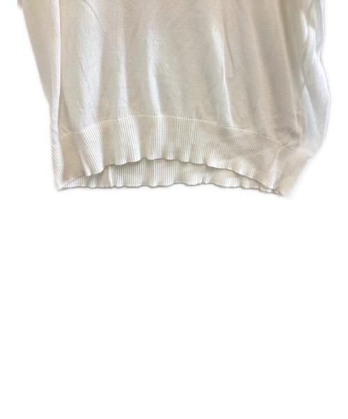 CHANEL（シャネル）CHANEL (シャネル) 半袖ニット ホワイト サイズ:Mの古着・服飾アイテム