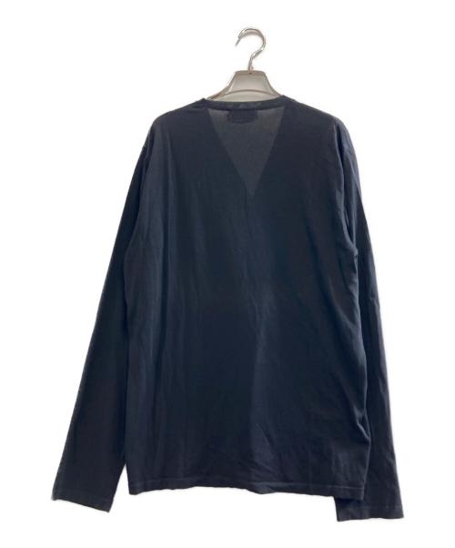 HERMES（エルメス）HERMES (エルメス) Hロゴカーディガン ブラック サイズ:Lの古着・服飾アイテム