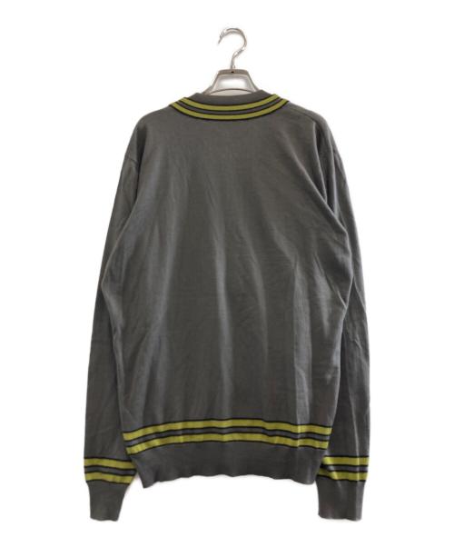 HERMES（エルメス）HERMES (エルメス) コットンカシミヤジップニット ブラウン サイズ:Lの古着・服飾アイテム