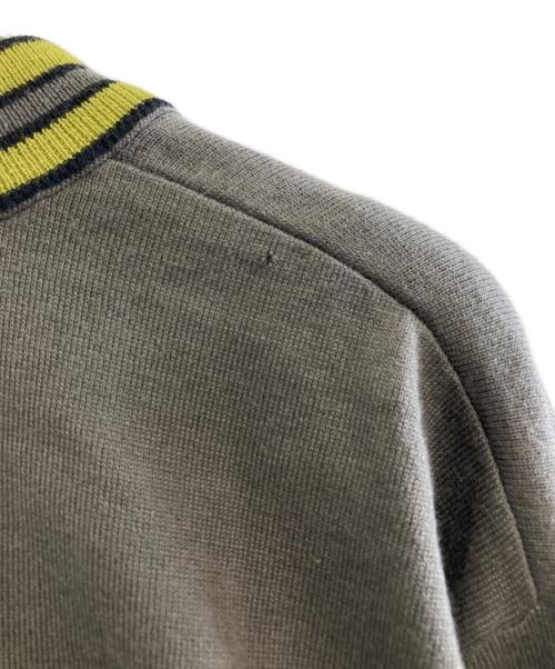 HERMES（エルメス）HERMES (エルメス) コットンカシミヤジップニット ブラウン サイズ:Lの古着・服飾アイテム