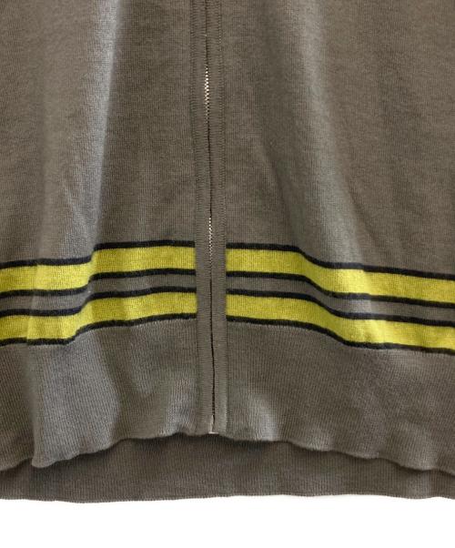 HERMES（エルメス）HERMES (エルメス) コットンカシミヤジップニット ブラウン サイズ:Lの古着・服飾アイテム