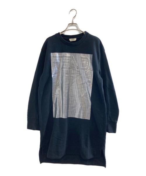 FENDI（フェンディ）FENDI (フェンディ) スウェットワンピース ブラック サイズ:44の古着・服飾アイテム