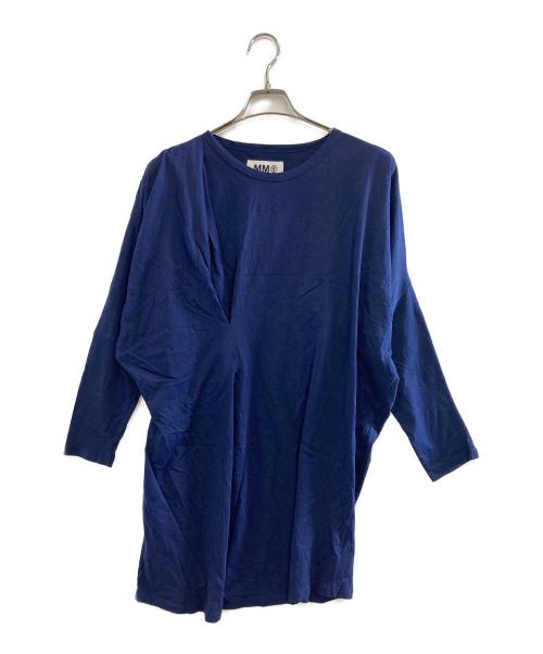 MM6 Maison Margiela（エムエムシックスメゾンマルジェラ）MM6 Maison Margiela (エムエムシックスメゾンマルジェラ) 長袖ワンピース S32CT0395 ネイビー サイズ:Sの古着・服飾アイテム
