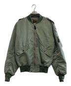 HOUSTONヒューストン）の古着「L-2B FLIGHT JACKET」｜オリーブ