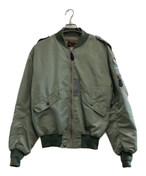 HOUSTON（ヒューストン）HOUSTON (ヒューストン) L-2B FLIGHT JACKET オリーブ サイズ:XXLの古着・服飾アイテム