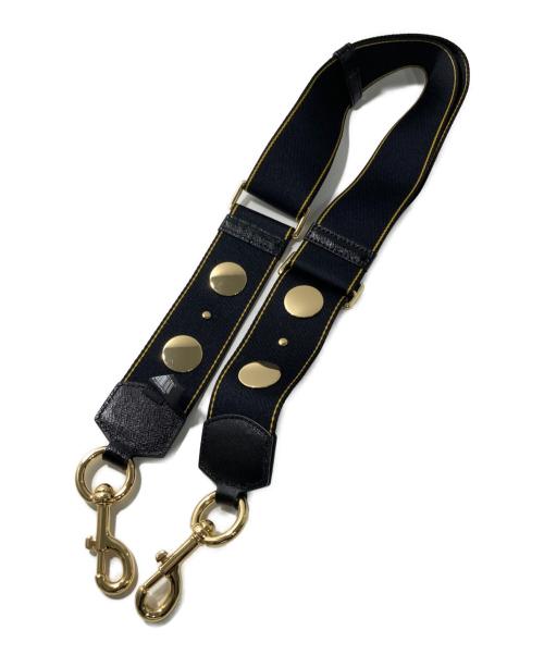 MARC JACOBS（マークジェイコブス）MARC JACOBS (マークジェイコブス) THE GILDED WEBBING STRAP ブラックの古着・服飾アイテム