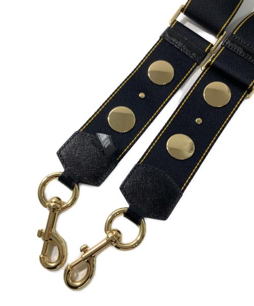 MARC JACOBS（マークジェイコブス）MARC JACOBS (マークジェイコブス) THE GILDED WEBBING STRAP ブラックの古着・服飾アイテム