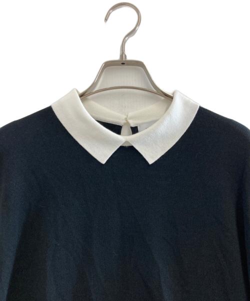 MACKINTOSH PHILOSOPHY（マッキントッシュ フィロソフィー）MACKINTOSH PHILOSOPHY (マッキントッシュ フィロソフィー) Bicolor Knit Polo ブラック サイズ:38の古着・服飾アイテム