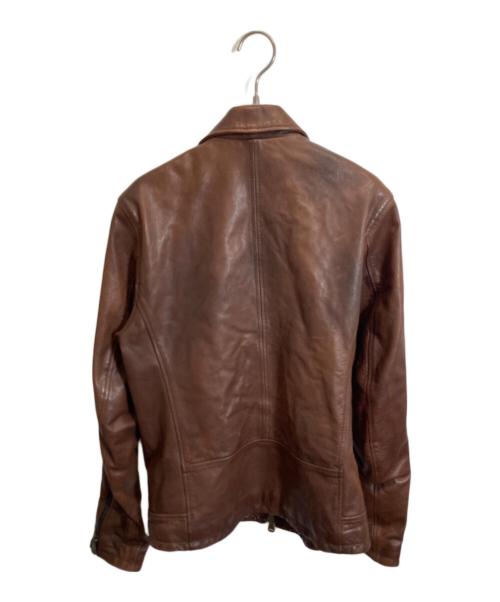 GARRETT（ギャレット）GARRETT (ギャレット) レザージャケット ブラウン サイズ:48の古着・服飾アイテム
