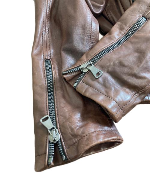 GARRETT（ギャレット）GARRETT (ギャレット) レザージャケット ブラウン サイズ:48の古着・服飾アイテム