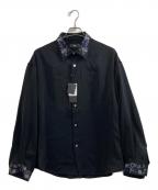 HAREハレ）の古着「トロミシシュウシャツ」｜ブラック
