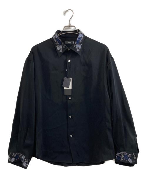 HARE（ハレ）HARE (ハレ) トロミシシュウシャツ ブラック サイズ:Mの古着・服飾アイテム