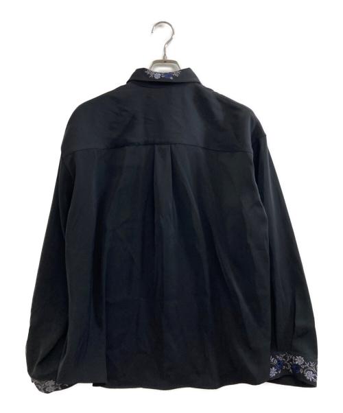 HARE（ハレ）HARE (ハレ) トロミシシュウシャツ ブラック サイズ:Mの古着・服飾アイテム