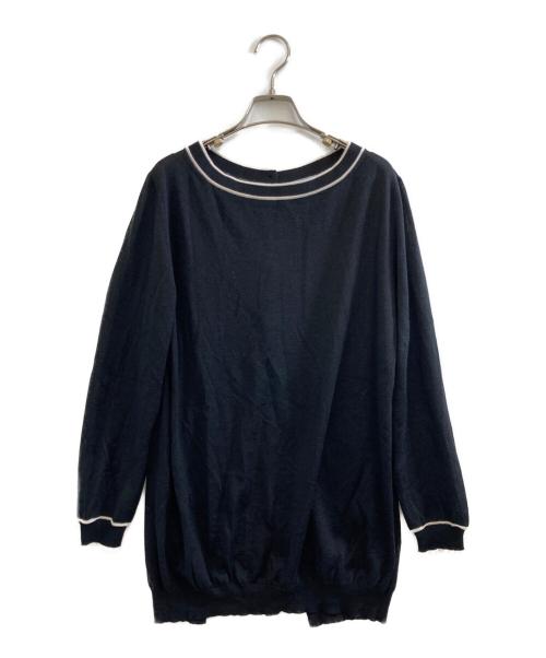 PRADA（プラダ）PRADA (プラダ) シルクブレンドニット ブラック サイズ:44の古着・服飾アイテム