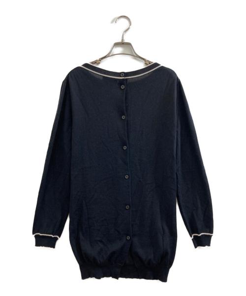 PRADA（プラダ）PRADA (プラダ) シルクブレンドニット ブラック サイズ:44の古着・服飾アイテム