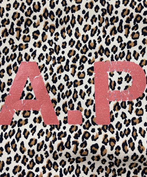 A.P.C.（アーペーセー）A.P.C. (アーペーセー) レオパード柄トートバッグ ブラウンの古着・服飾アイテム