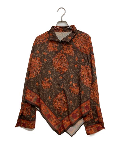 Ameri（アメリ）AMERI (アメリ) DAQHNE SCARF SHIRT ブラウン サイズ:FREEの古着・服飾アイテム