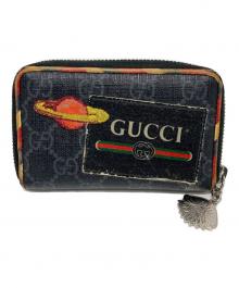 GUCCI（グッチ）の古着「ナイトクーリエ ラウンドファスナー コインケース」｜ブラック