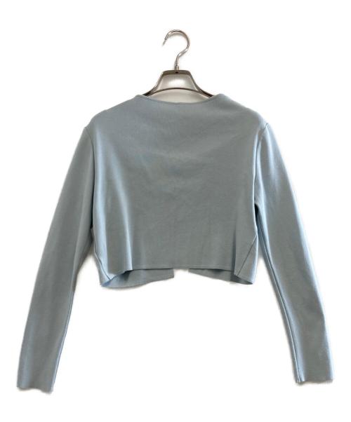 FOXEY（フォクシー）FOXEY (フォクシー) Square Cardigan スカイブルー サイズ:Mの古着・服飾アイテム