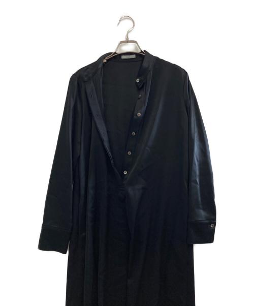 theory luxe（セオリーリュクス）theory luxe (セオリーリュクス) サテンワンピース ブラック サイズ:Mの古着・服飾アイテム