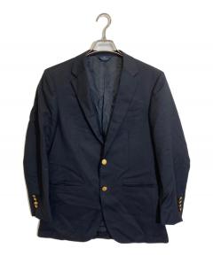 【美品 カシミヤ100%】 BURBERRY テーラード ジャケット ネイビー 中古・古着通販】BURBERRY (バーバリー) カシミヤテーラードジャケット