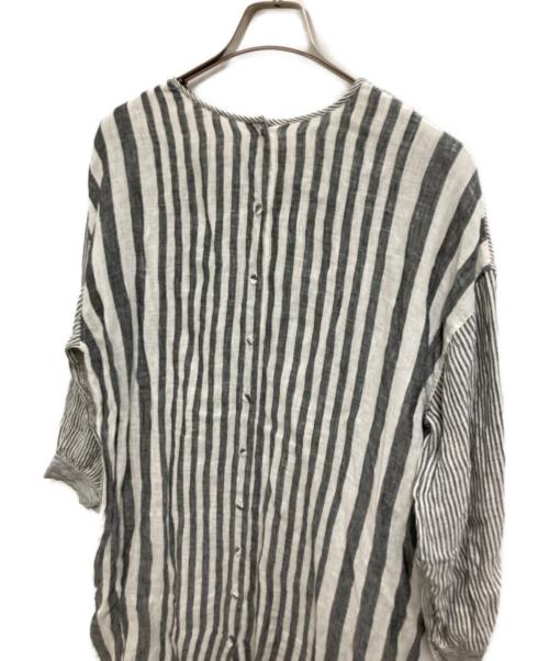 maison de soil（メゾンドソイル）maison de soil (メゾンドソイル) リネンワンピース グレー サイズ:1の古着・服飾アイテム