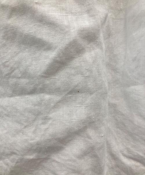 nest Robe（ネストローブ）nest Robe (ネストローブ) 天然染め ラッフルスモックドレス　01233-1045 ホワイト サイズ:FREEの古着・服飾アイテム