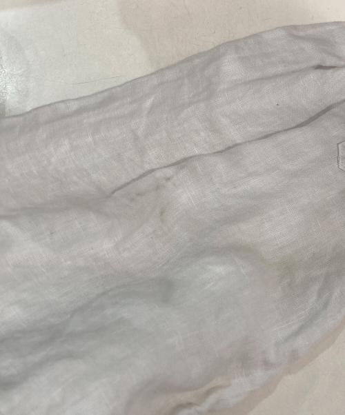 nest Robe（ネストローブ）nest Robe (ネストローブ) 天然染め ラッフルスモックドレス　01233-1045 ホワイト サイズ:FREEの古着・服飾アイテム