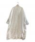 nest Robe (ネストローブ) 天然染め ラッフルスモックドレス　01233-1045 ホワイト サイズ:FREE：12000円