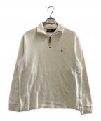 POLO RALPH LAURENポロ・ラルフローレン）の古着「ハーフジップニット」｜ホワイト