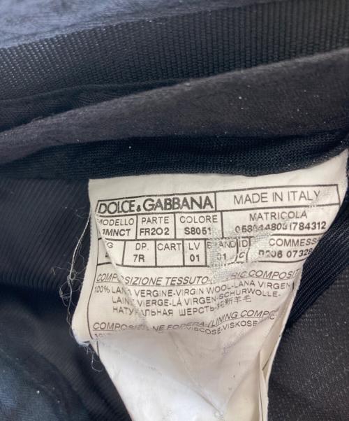 DOLCE & GABBANA（ドルチェ＆ガッバーナ）DOLCE & GABBANA (ドルチェ＆ガッバーナ) セットアップスーツ ブラック サイズ:7Rの古着・服飾アイテム