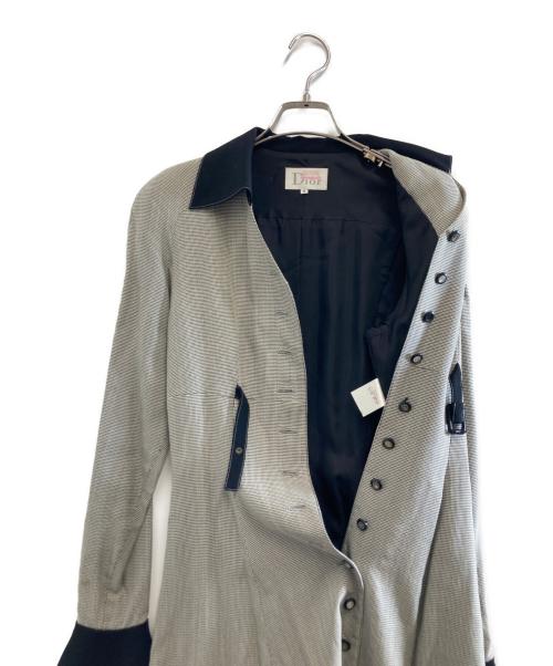 Mademoiselle Dior（マドモアゼル ディオール）Mademoiselle DIOR (マドモアゼル ディオール) コート グレー サイズ:Mの古着・服飾アイテム
