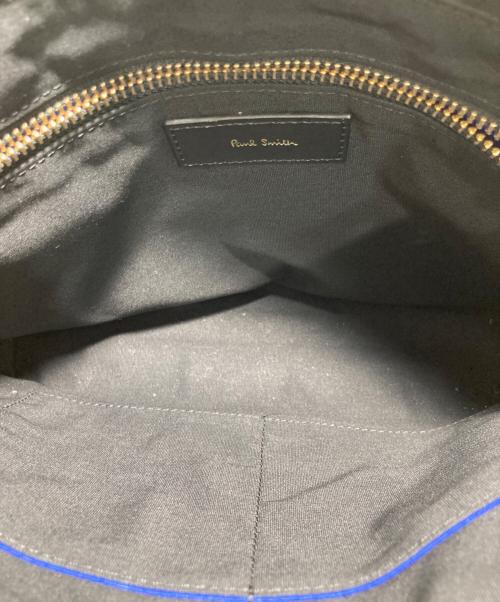 PAUL SMITH（ポールスミス）Paul Smith (ポールスミス) レザーショルダーバッグ ネイビーの古着・服飾アイテム