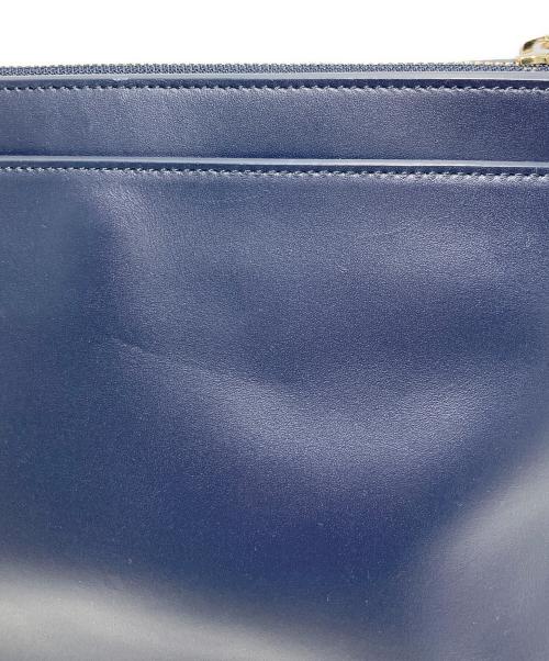 PAUL SMITH（ポールスミス）Paul Smith (ポールスミス) レザーショルダーバッグ ネイビーの古着・服飾アイテム