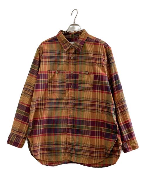 Engineered Garments（エンジニアド ガーメンツ）Engineered Garments (エンジニアド ガーメンツ) ワークチェックシャツ マルチカラー サイズ:Lの古着・服飾アイテム